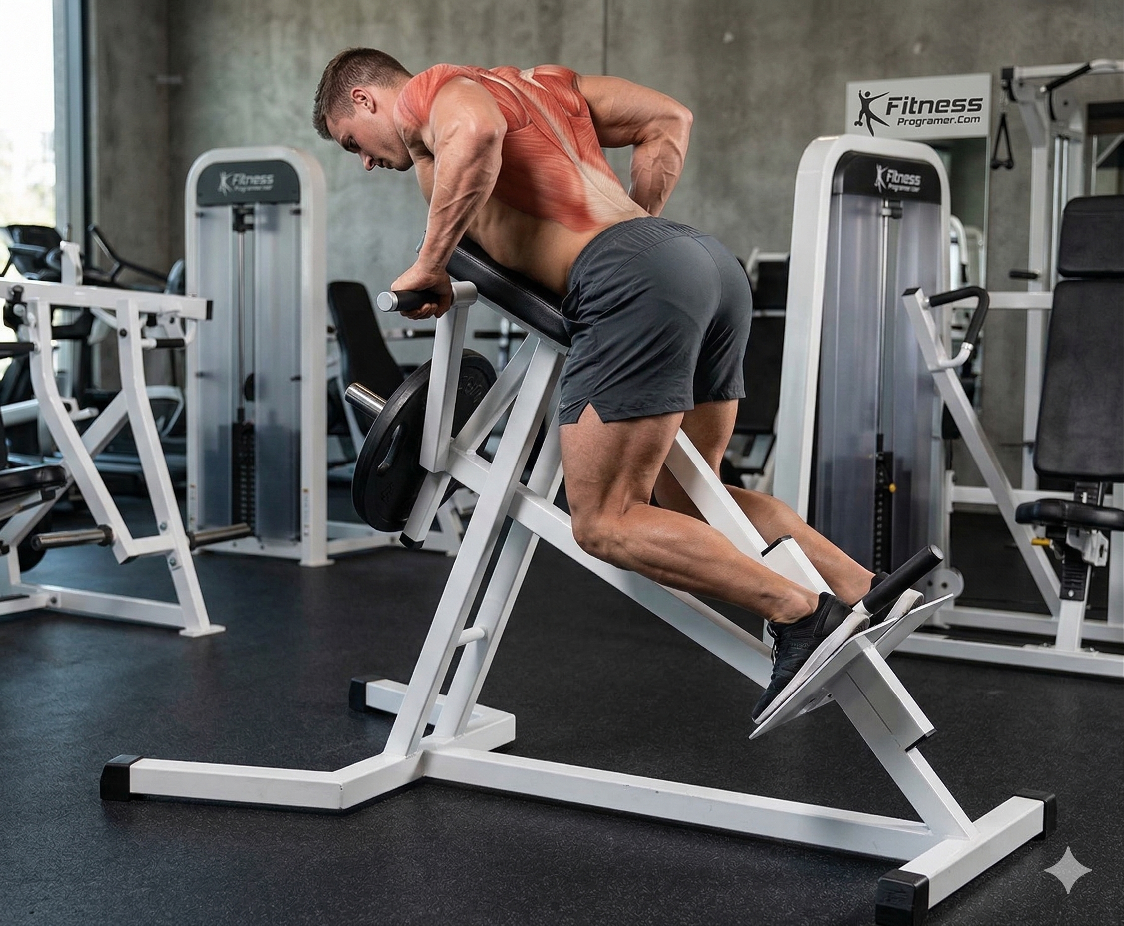 티바 로우 수축 자세