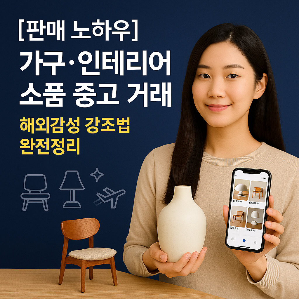 [판매 노하우] 가구&middot;인테리어 소품 중고 거래 ｜ 해외감성 강조법 완전정리
