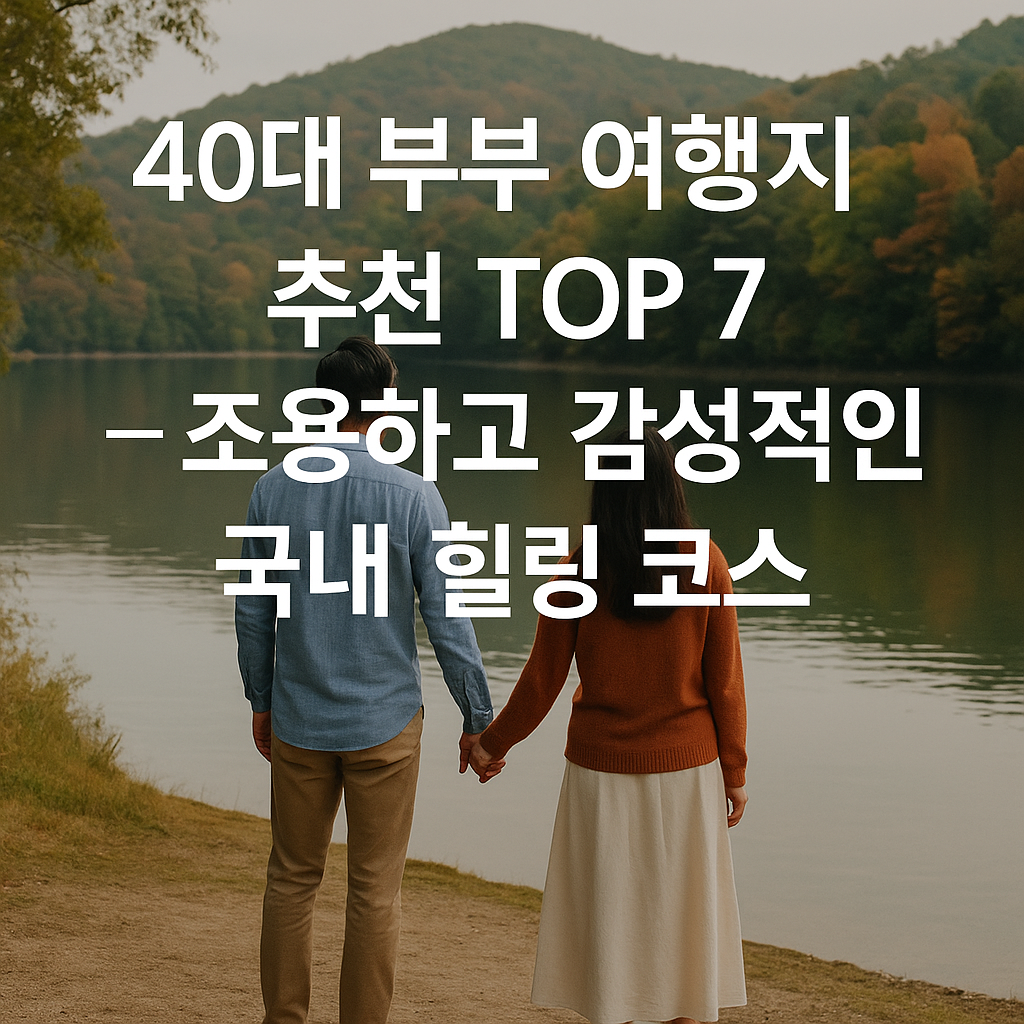 40대 부부 여행지 추천 사진이야.