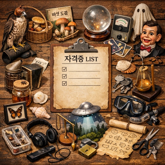 비주류 자격증과 연관된 수요 대비 공급 적은 자격증 리스트