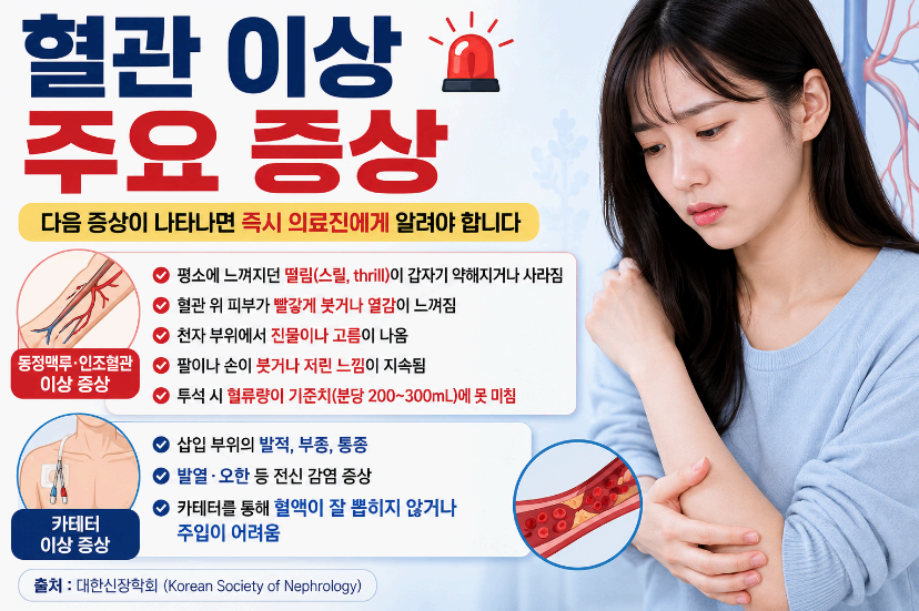 혈관이상 주요증상 이미지사진