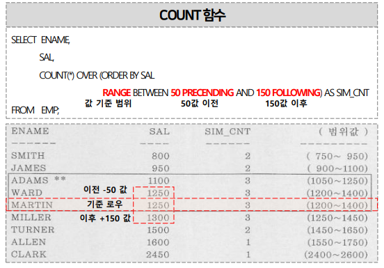 H. 일반 집계 함수 - COUNT