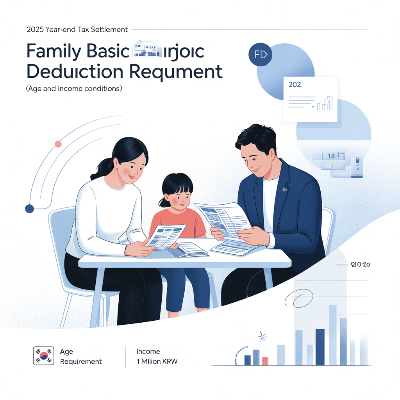 2025 연말정산 부양가족 기본공제 요건 이미지