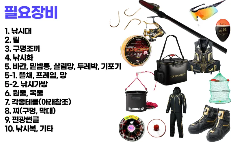 찌낚시 입문 감성돔 채비 선택 찌맞춤 방법을 쉽게 설명_8