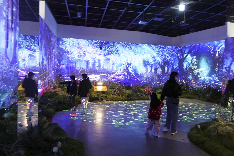 하리보 전시회 미디어월