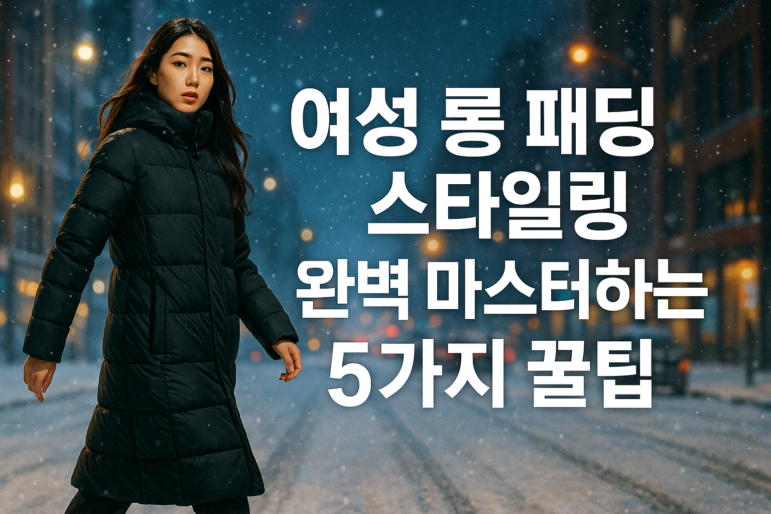 여성 롱 패딩 스타일링 완벽 마스터하는 5가지 꿀팁