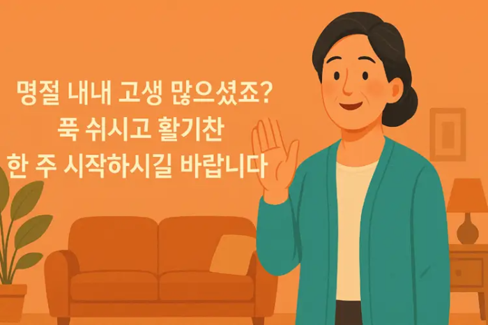 따뜻한 위로 인사말 아주머니