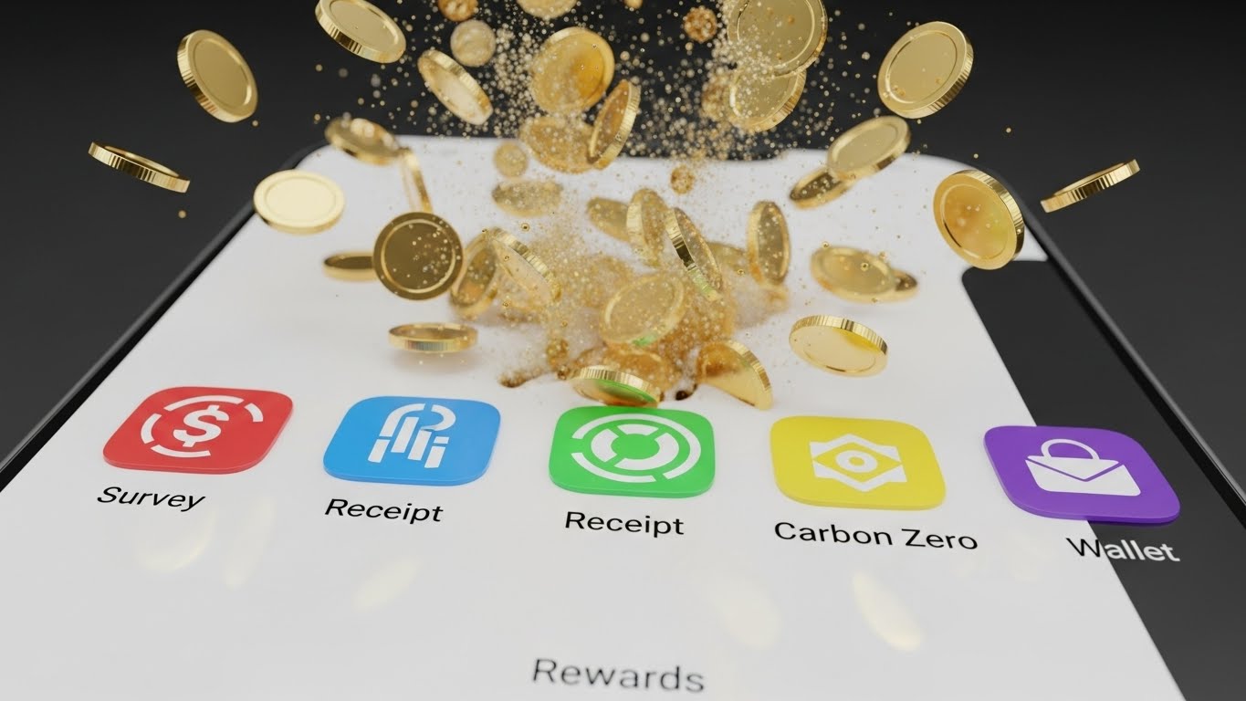 2026년 가장 수익성이 높은 앱테크 유형 5가지를 시각화한 그래픽