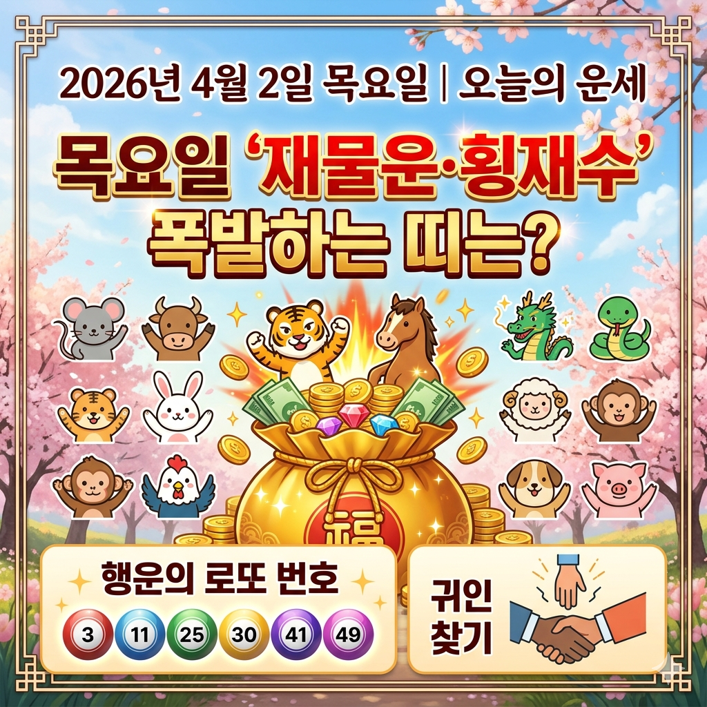 4월2일 오늘의 운세