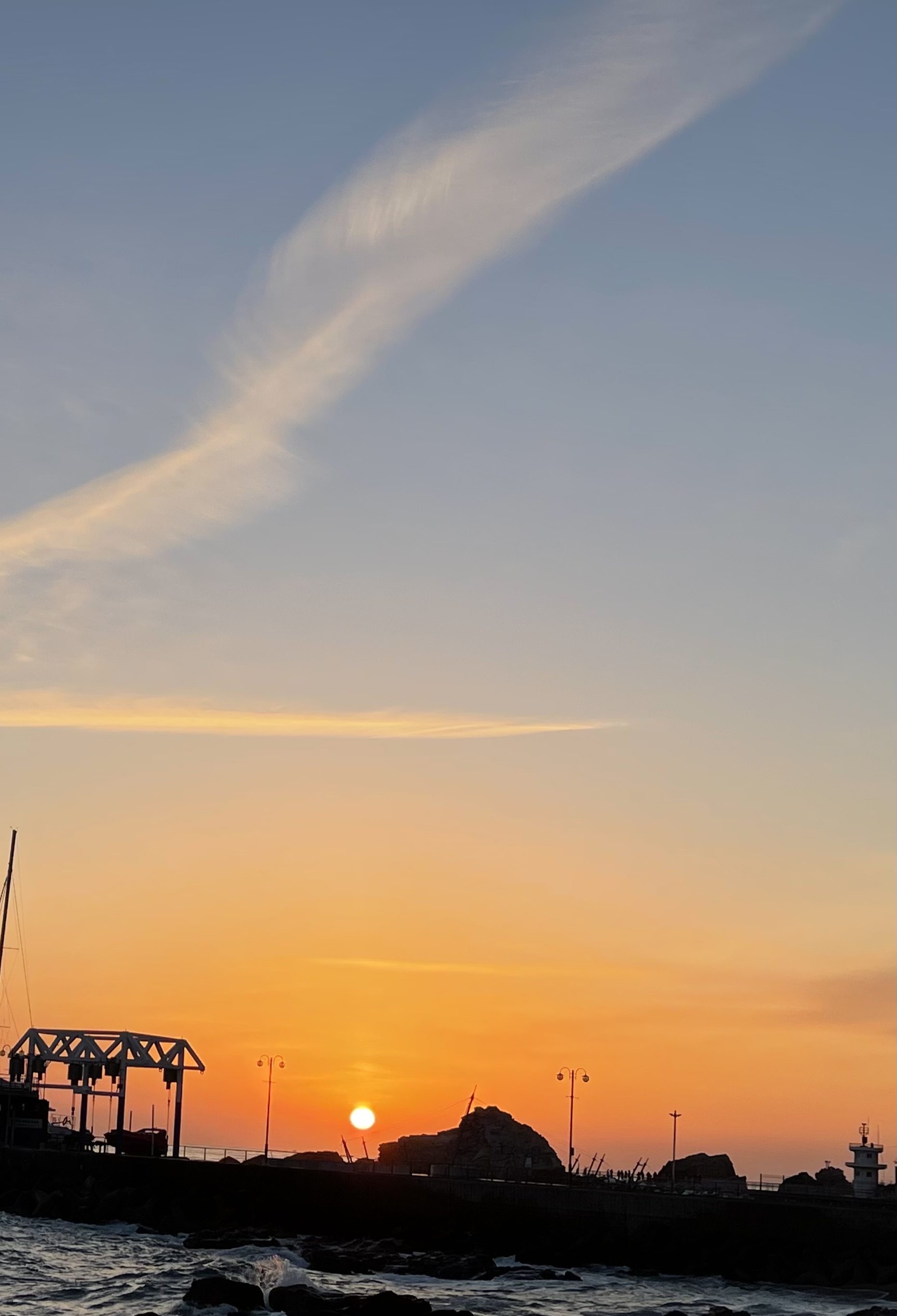 강원도 정동진 일출 장면