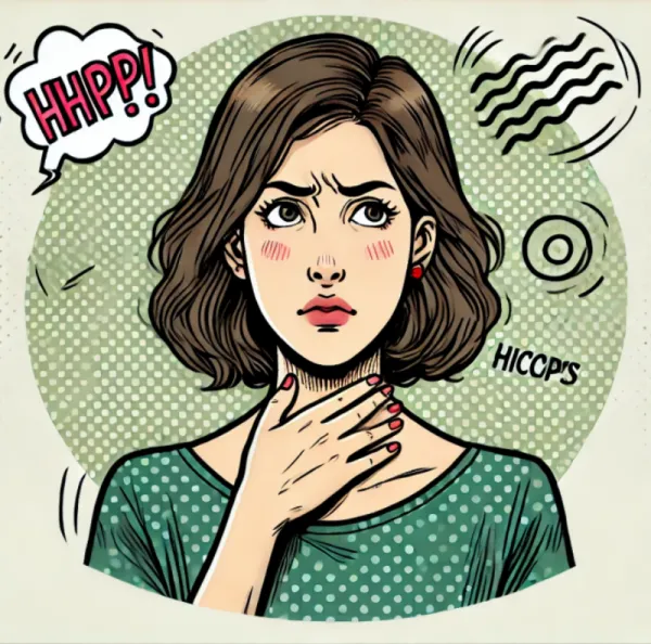 딸꾹질을-하면서-괴로워하는-여자