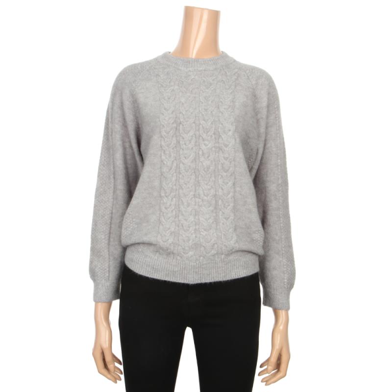 르샵 라운드넥 래글런 꽈배기 니트 BNAKP026A