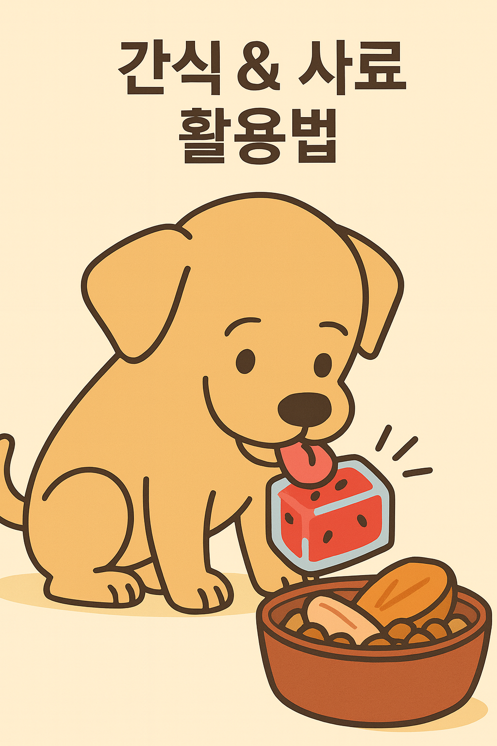 간식 &amp; 사료 활용법 이미지