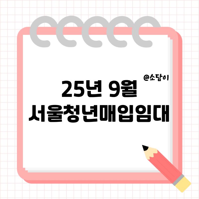 2025년 3차 서울 청년 매입임대 (9월)