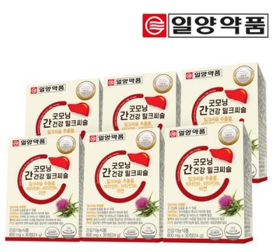 일양약품 굿모닝 간건강 밀크씨슬 24g&#44; 30정&#44; 6개