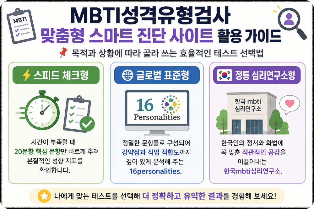 mbti성격유형검사 무료 이미지