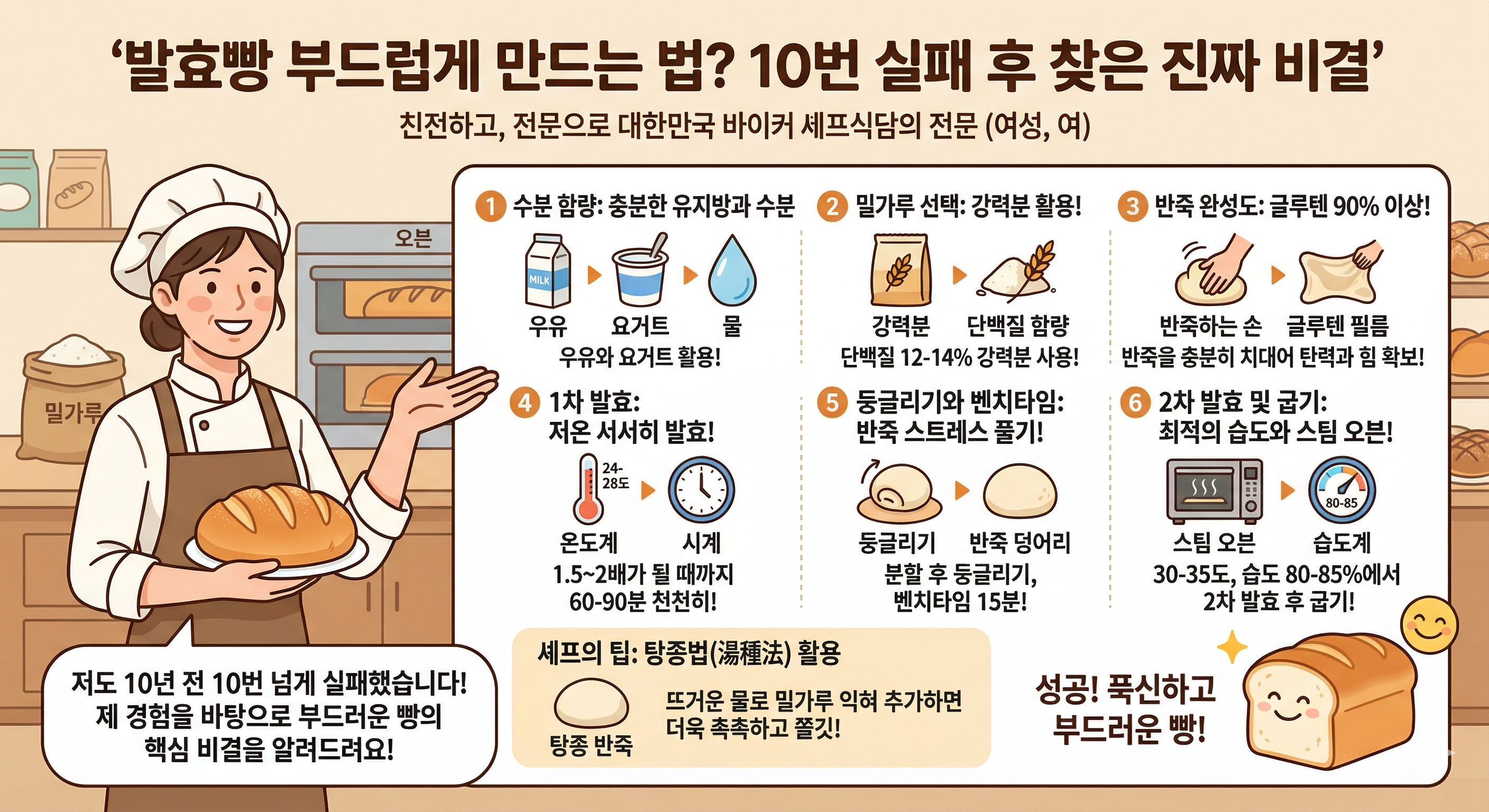 발효빵 부드럽게 만드는 법