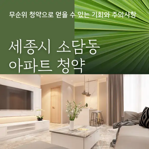 세종시 소담동 아파트 청약