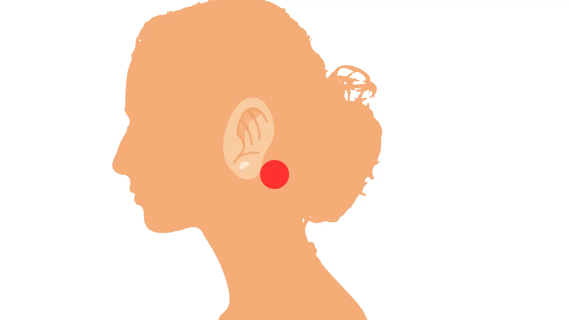 사람옆모습귀뒤쪽