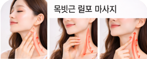 목빗근 림프 마사지