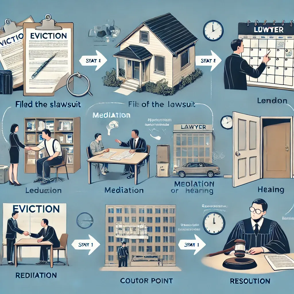 명도소송-접수-조정-점유권회복-기간