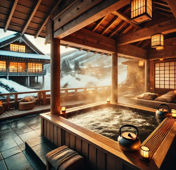 일본-료칸-온천