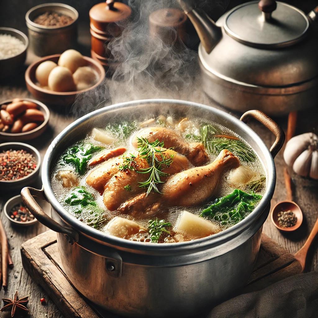 압력솥 닭백숙 만들기