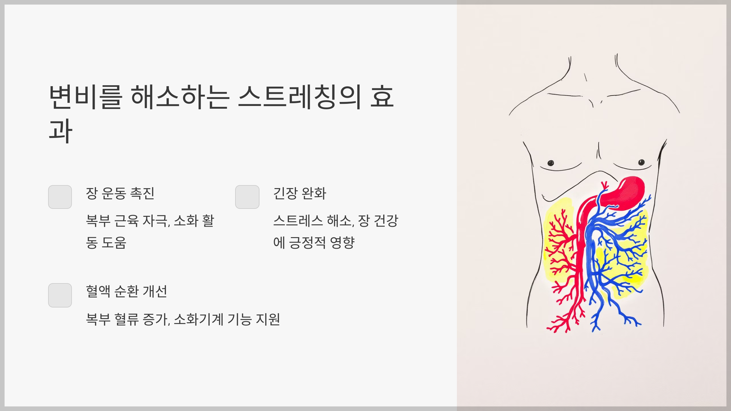 변비를 해소하는 스트레칭의 효과