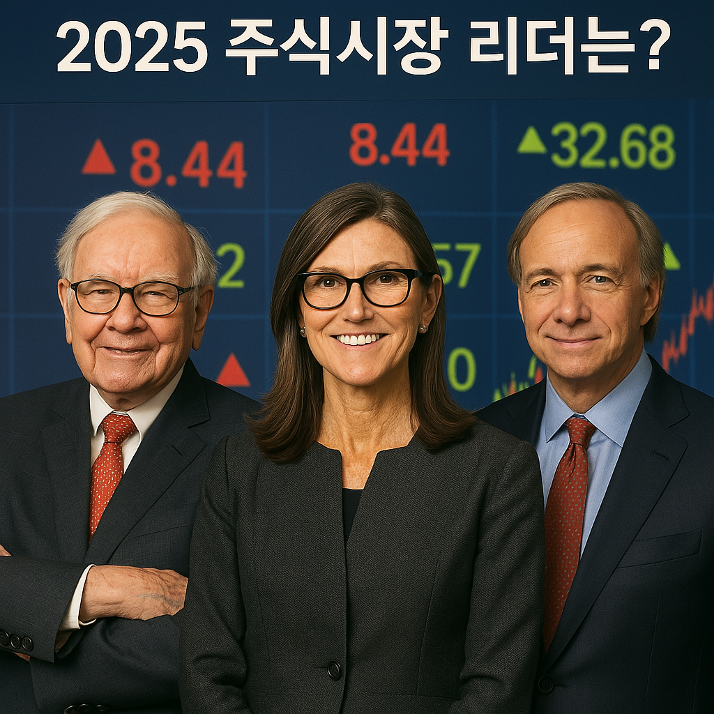 2025 주식시장 리더는? (워렌버핏, 캐시우드, 달리오)