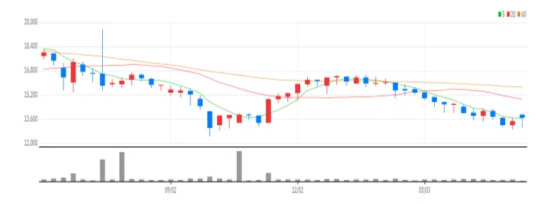 유비쿼스홀딩스 주봉