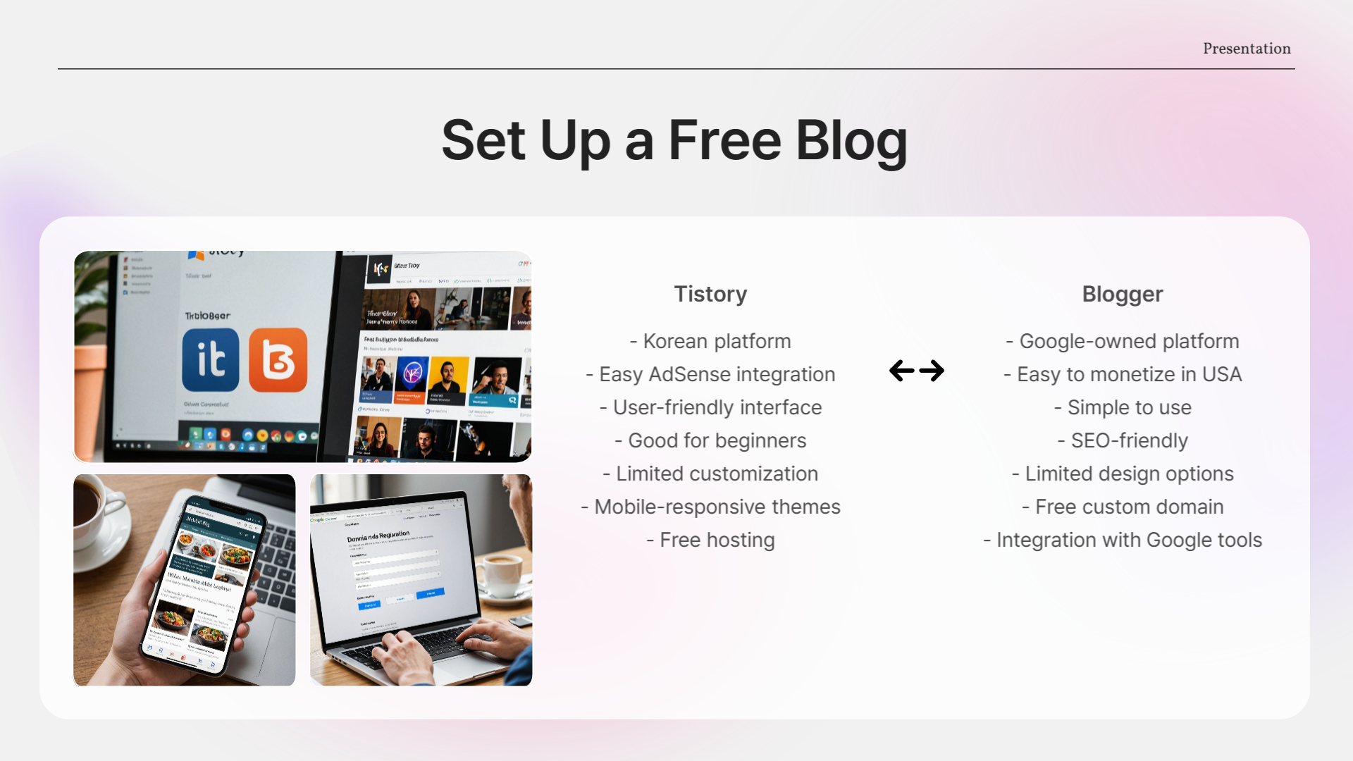 Set Up a Free Blog (Tistory, Blogger)