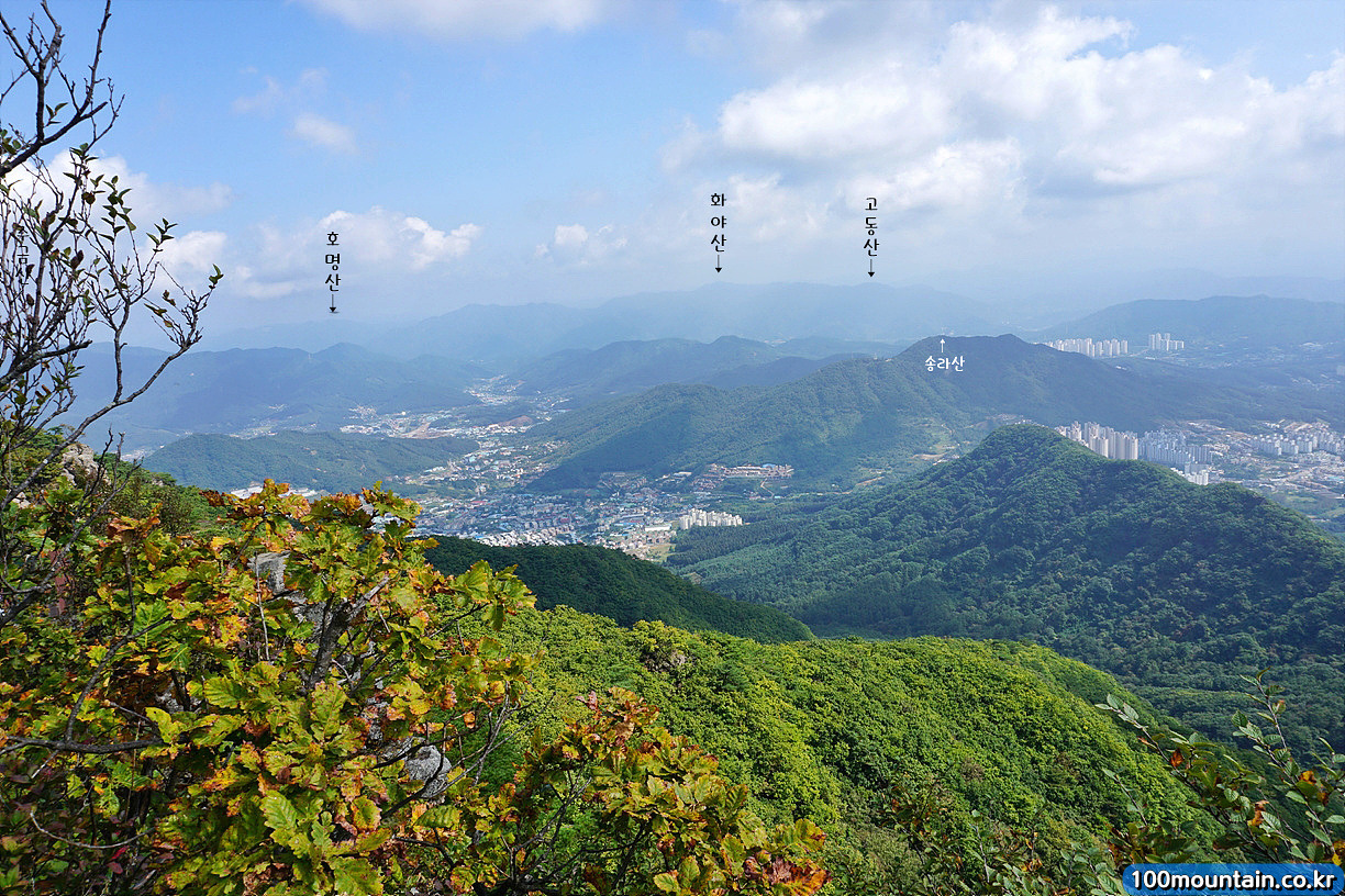 천마산 등산코스 안내 및 지도