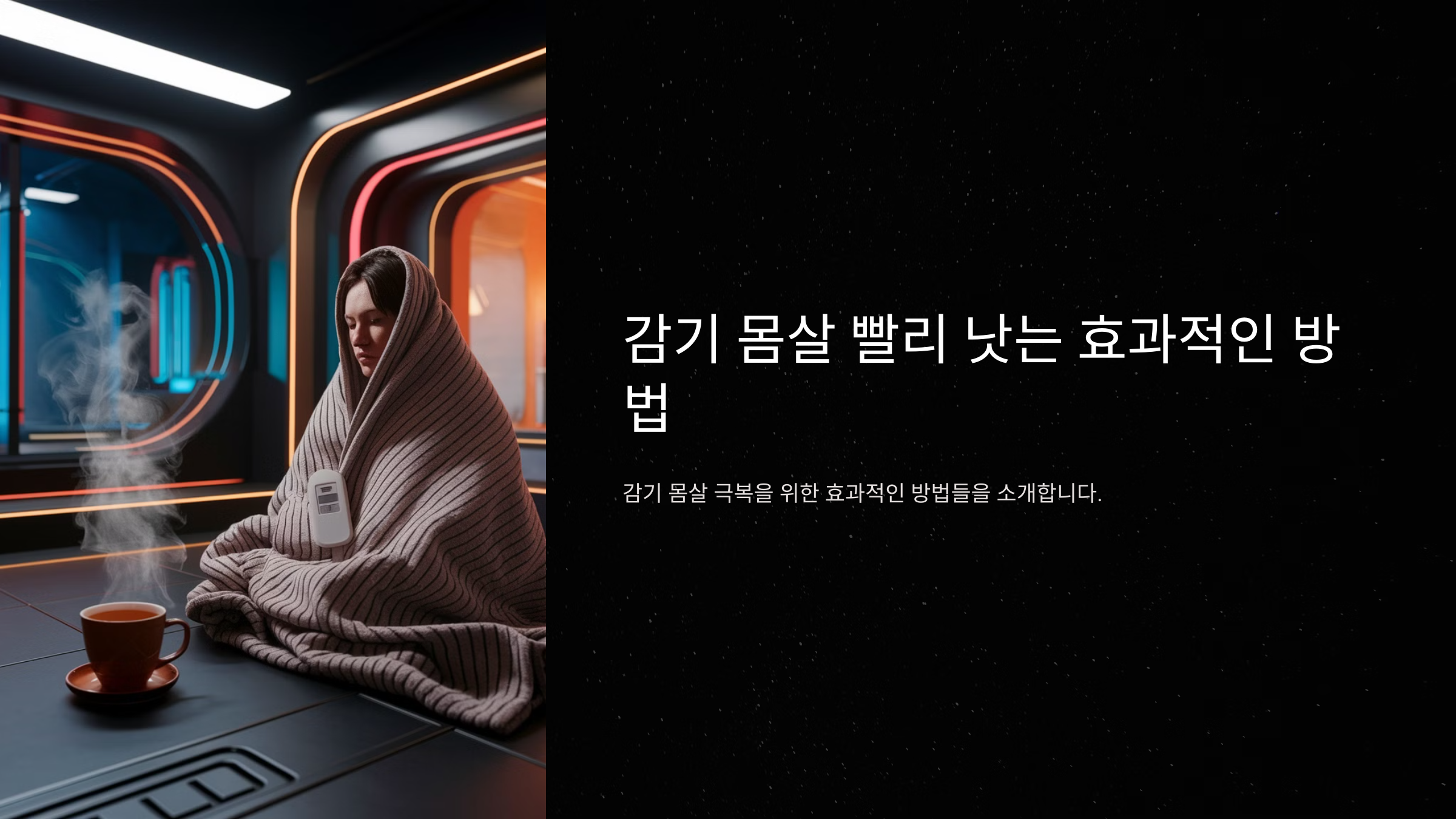 감기 몸살 빨리 낫는 효과적인 방법