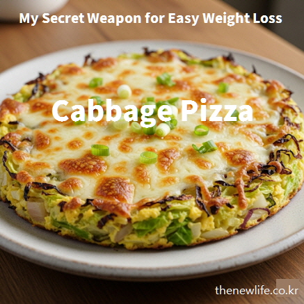 Cabbage pizza recipe – my secret weapon for an easy way to lose weight, made with cabbage, onion, eggs, and mozzarella cheese