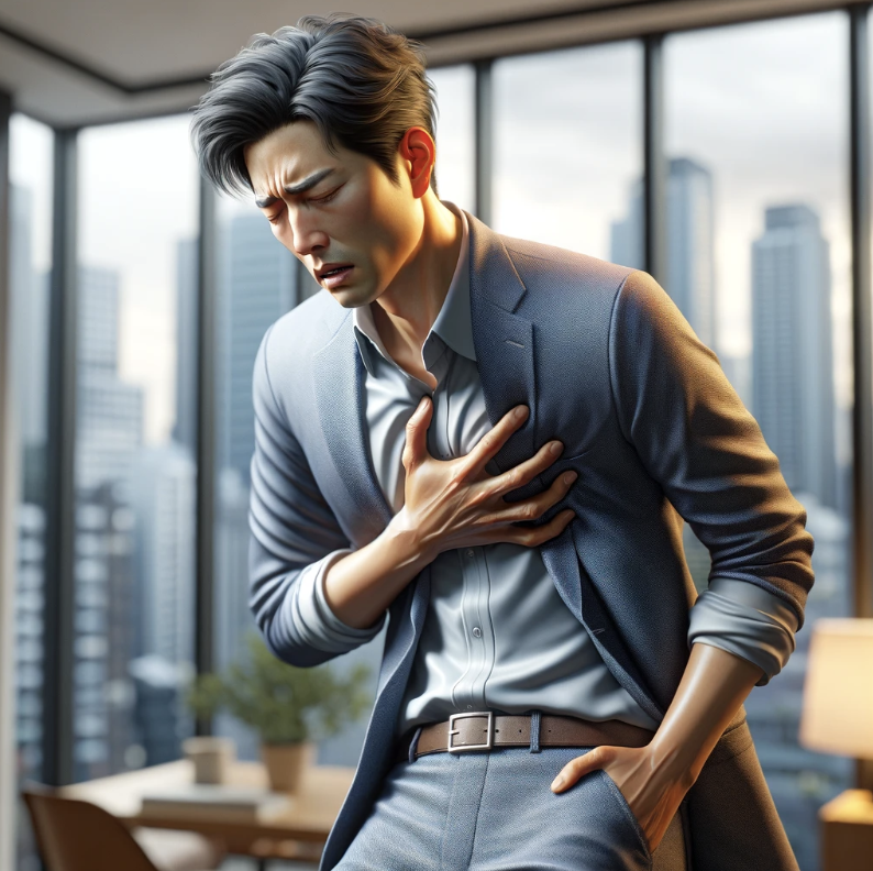 변이형 협심증 원인 의심증상 초기 대응 방법 가슴을 쥐어짜는 통증