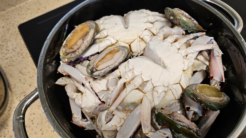 찜통에 넣고