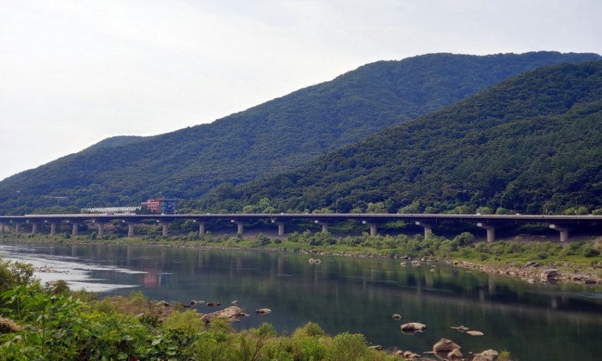 팔당 변 교각다리 이미지
