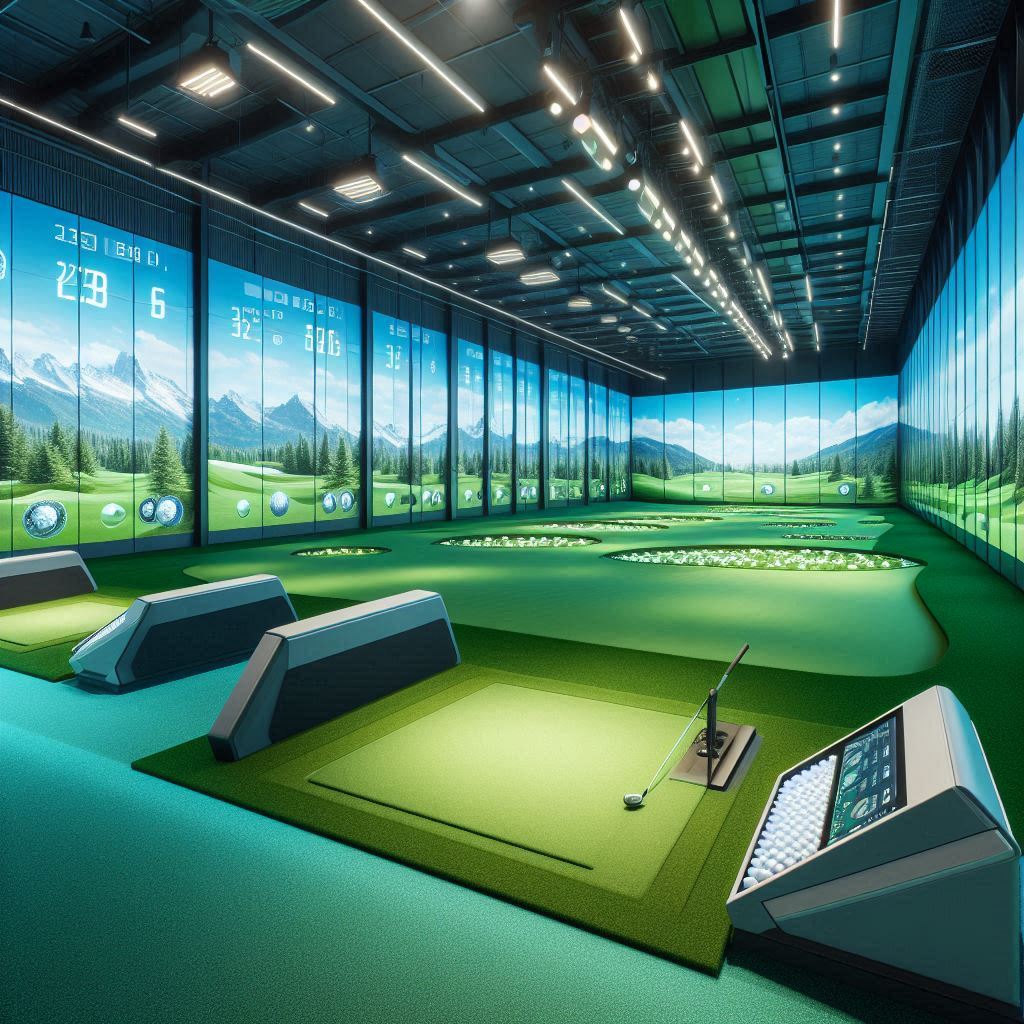 실내골프연습장 배경