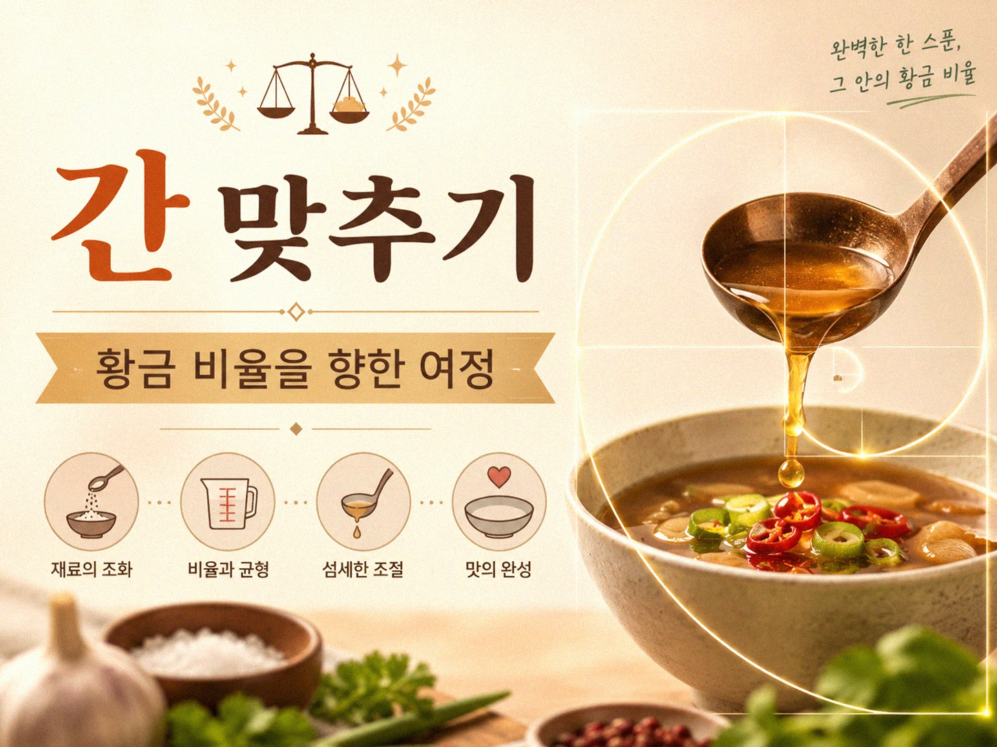 한식 양념, 5년의 경험으로 찾아낸 기본 비결