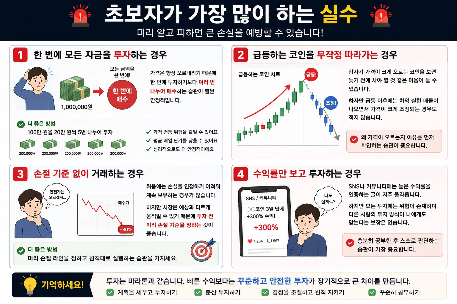 초보자가 가장 많이 하는 실수