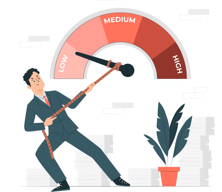 리스크 관리하는 남자 이미지