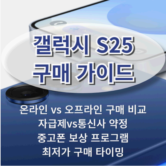 갤럭시 S25 구매 가이드