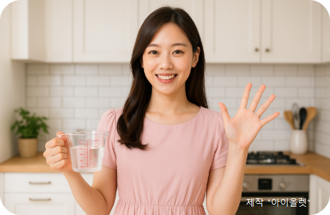 손으로 재는 황금 비율 요리법