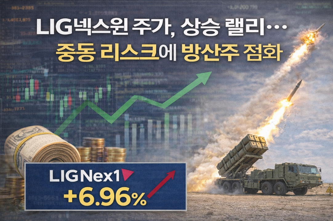 LIG넥스원 주가 급등, 중동 리스크에 방산주 불붙었다