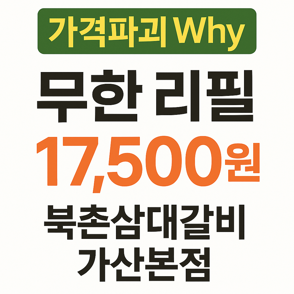생생정보 2309회 가격파괴 Why 서울 금천구 가산동 무한리필 돼지고기 5종 샐러드바 맛집 북초삼대갈비 가산본점