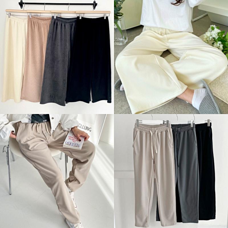 와이드팬츠 조거팬츠 코듀로이 골덴바지 플리츠 조커 빅사이즈