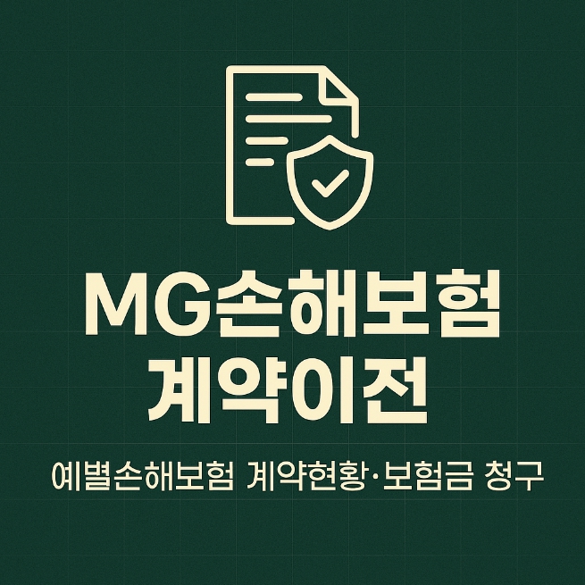 MG손해보험 계약이전