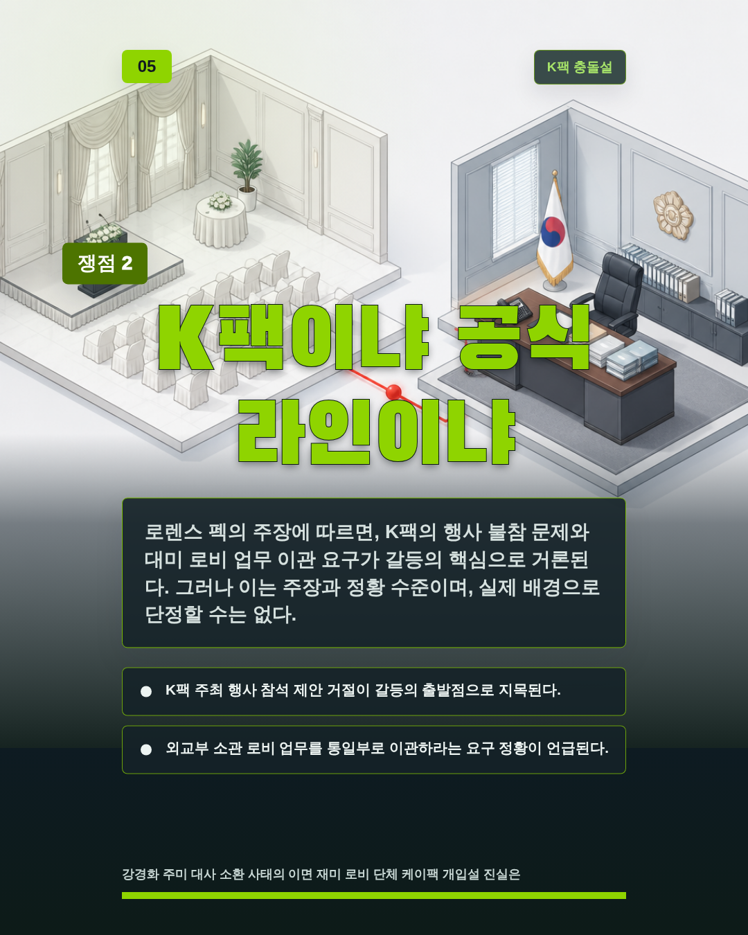 K팩이냐 공식 라인이냐