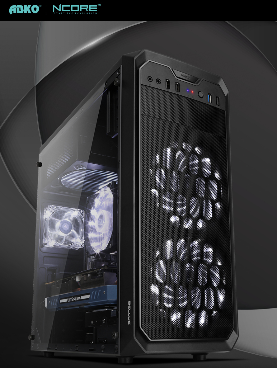 ABKO NCORE Bellus USB3.0 풀 아크릴 윈도우