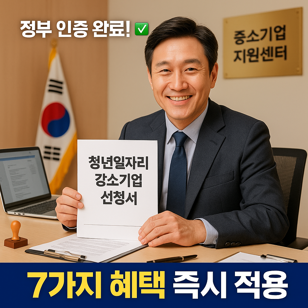 2026년 청년일자리 강소기업 신청,혜택 완전정리 (출처 : 고용노동부,중소벤처기업부업 )